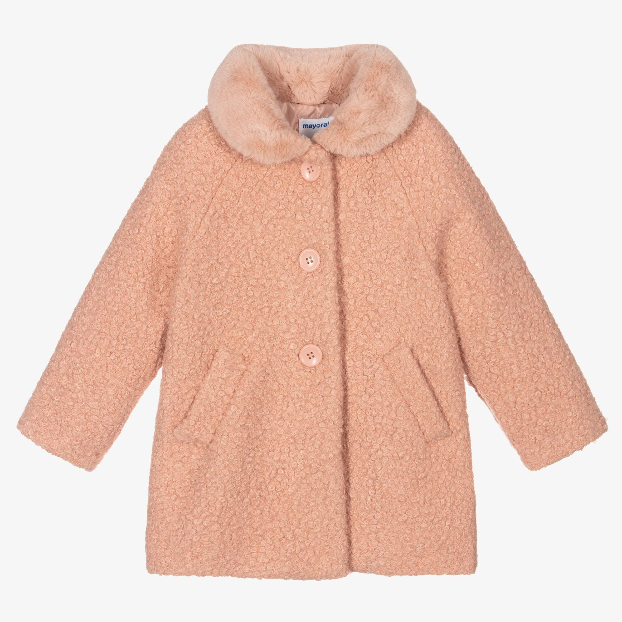 mayoral-girls-pink-boucle-coat 