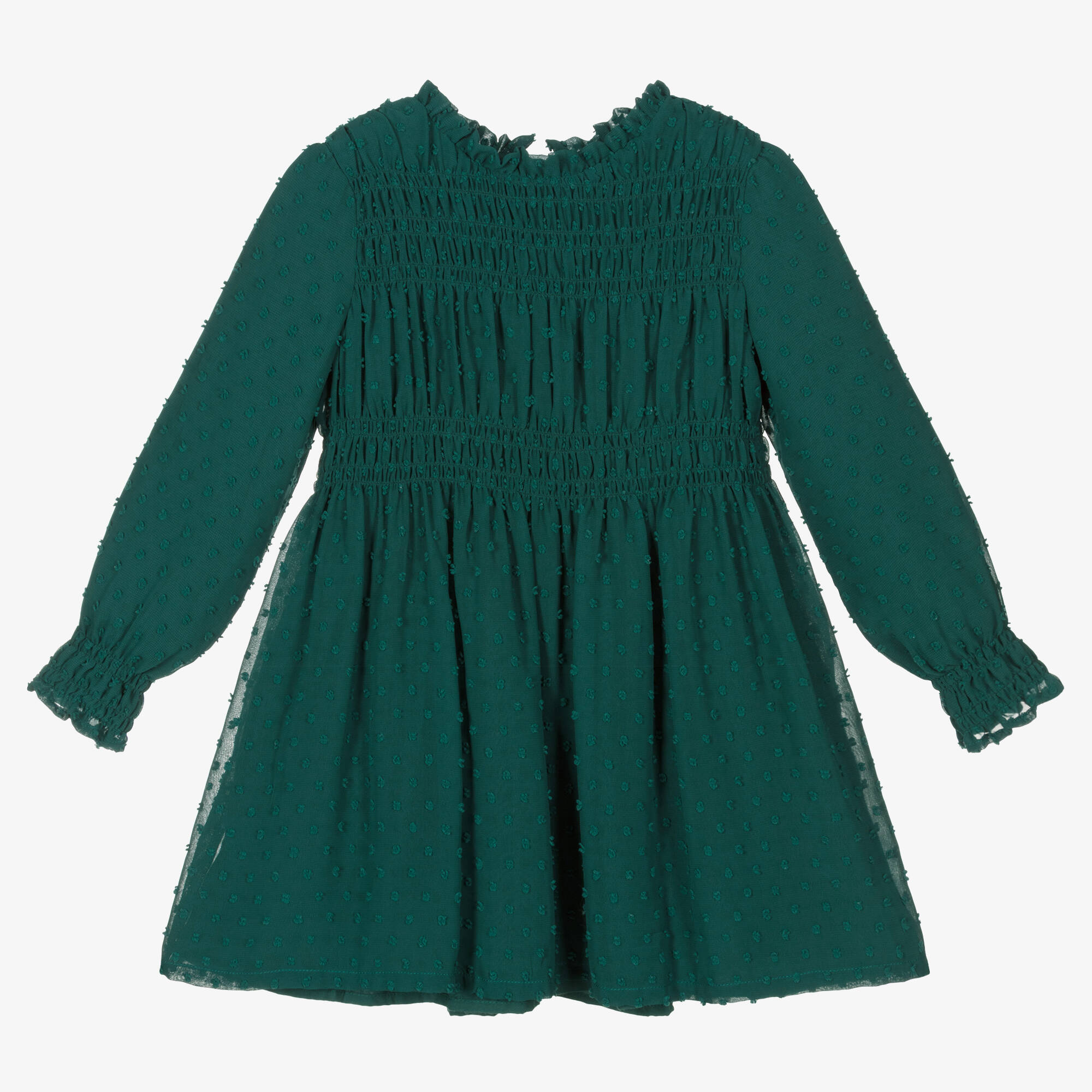 mayoral green dress Mayoral Baby & Toddler Girls Emerald Green Eyelet Dress
