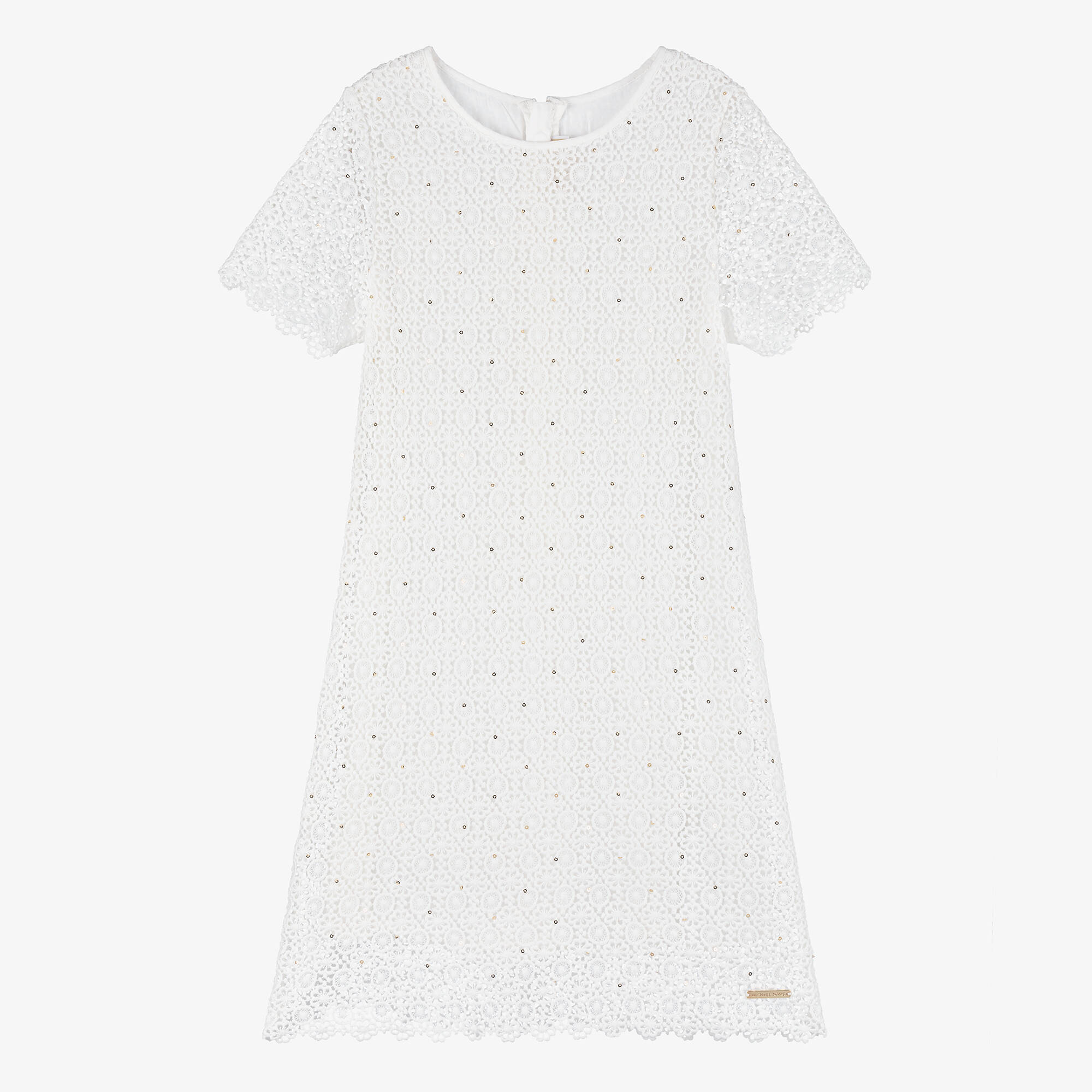 Michael Kors Kids - Teen Girls Ivory Guipure Lace Dress | Childrensalon Outlet Michael Kors Kids - Teen Girls Ivory Guipure Lace Dress | Childrensalon Outlet