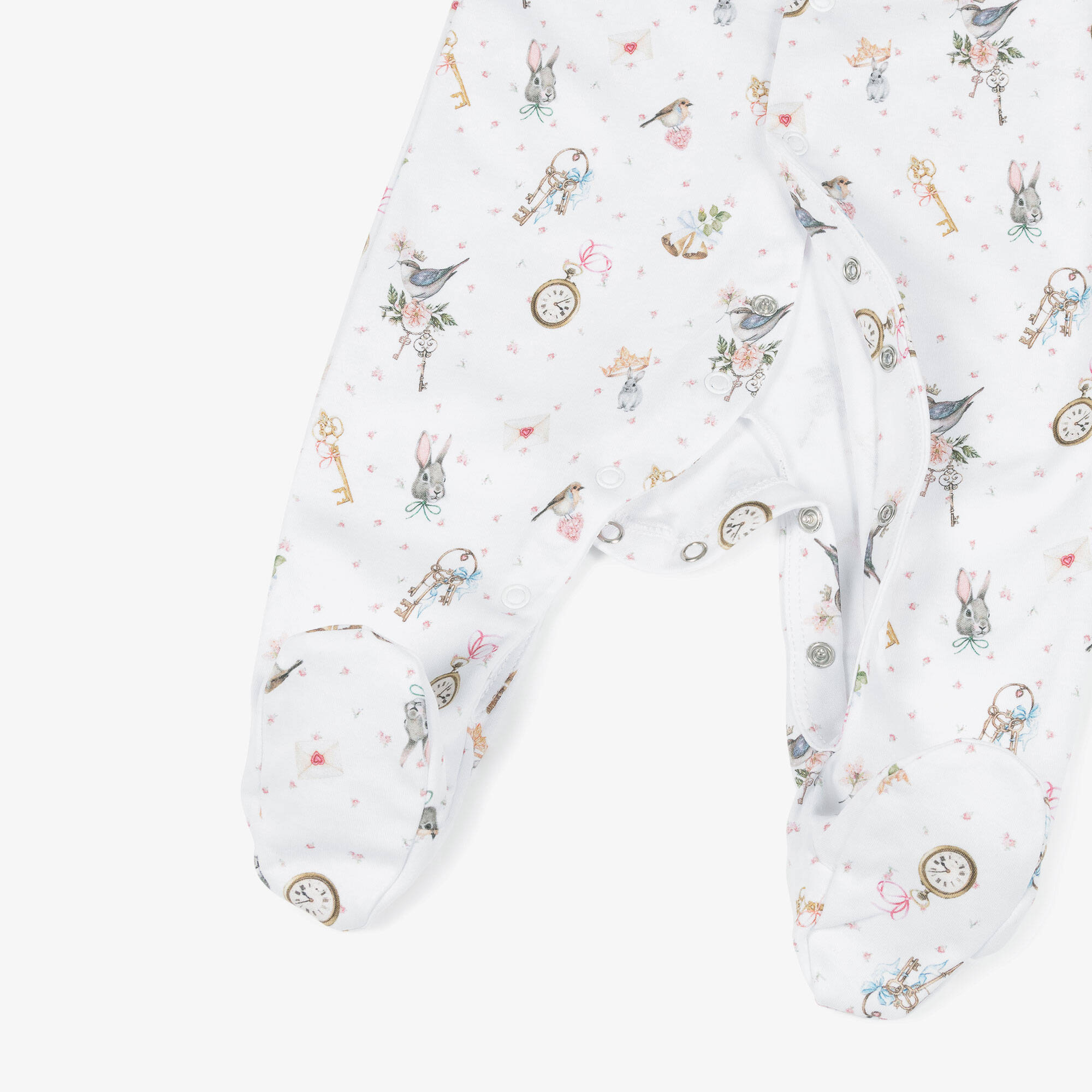 My Little Pie - Girls White Supima Cotton Sofia Babygrow ...