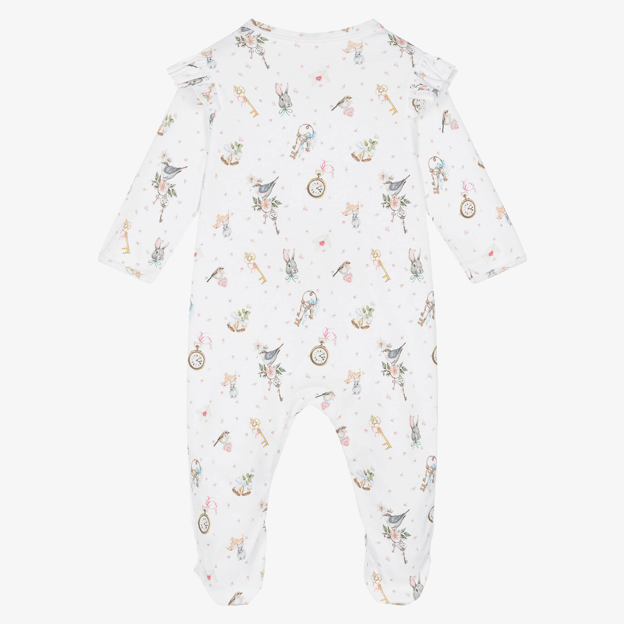 My Little Pie - Girls White Supima Cotton Sofia Babygrow ...