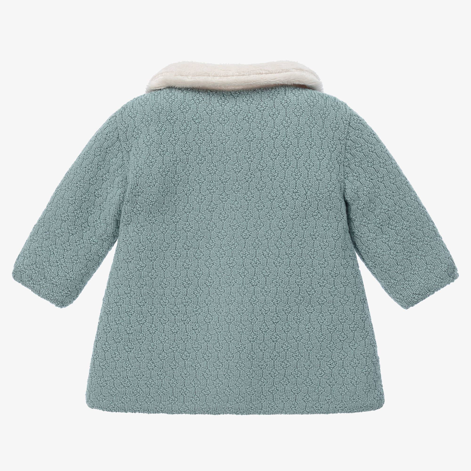PAZ Rodríguez - Baby Girls Green Merino Wool Knit Coat | Childrensalon ...