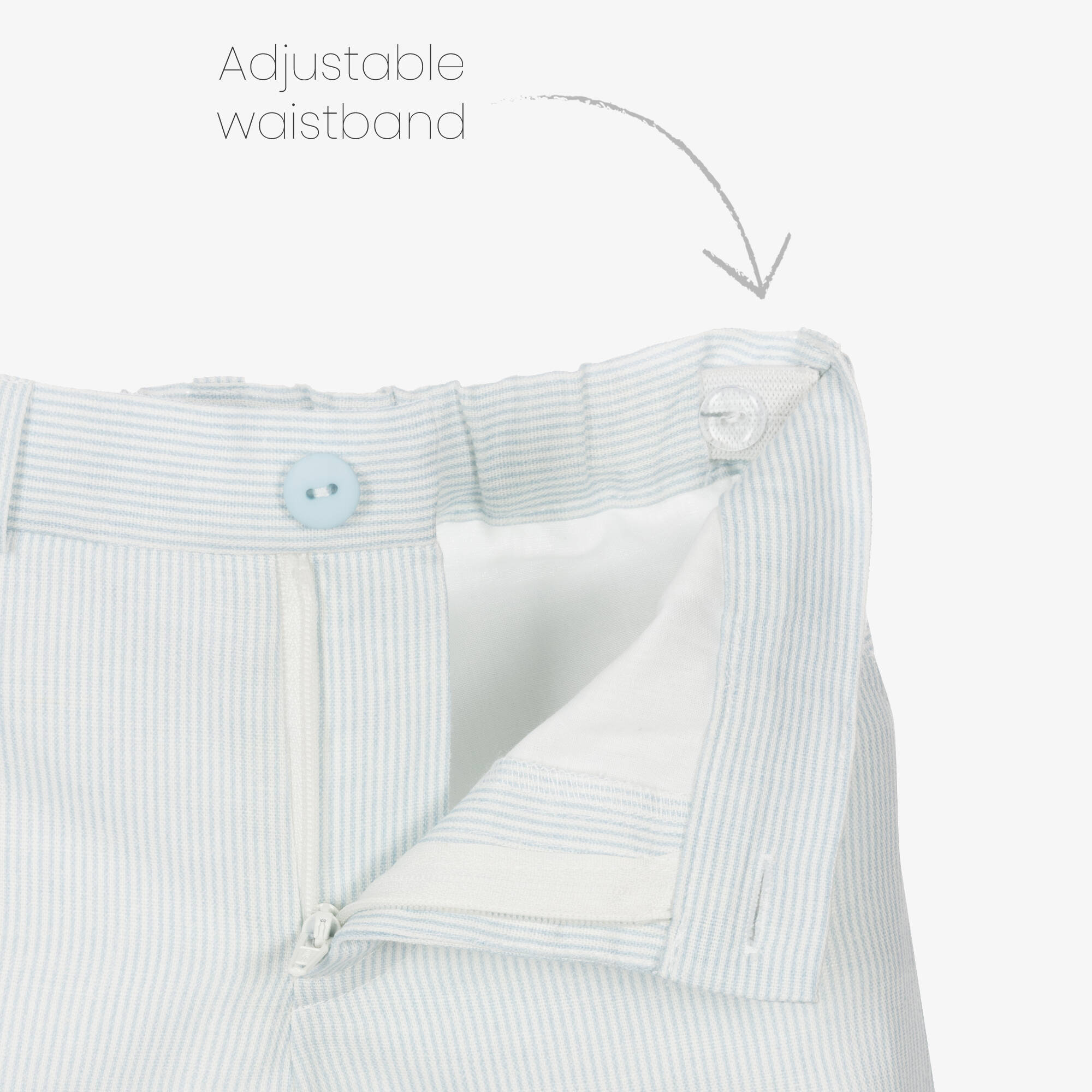 Sarah Louise - Baby Boys Blue Striped Shorts | Childrensalon Outlet