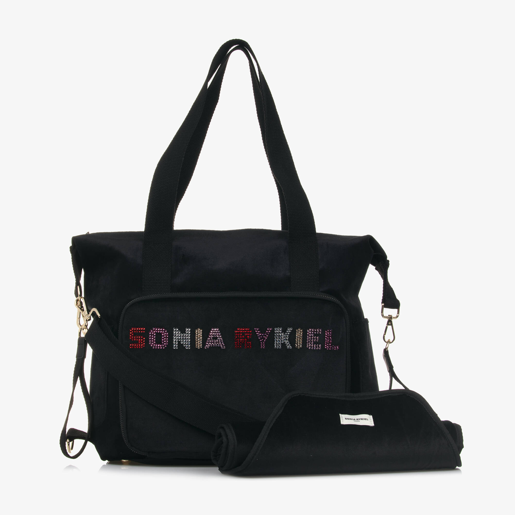 Sonia Rykiel Paris - Girls Velvet Logo Changing Bag