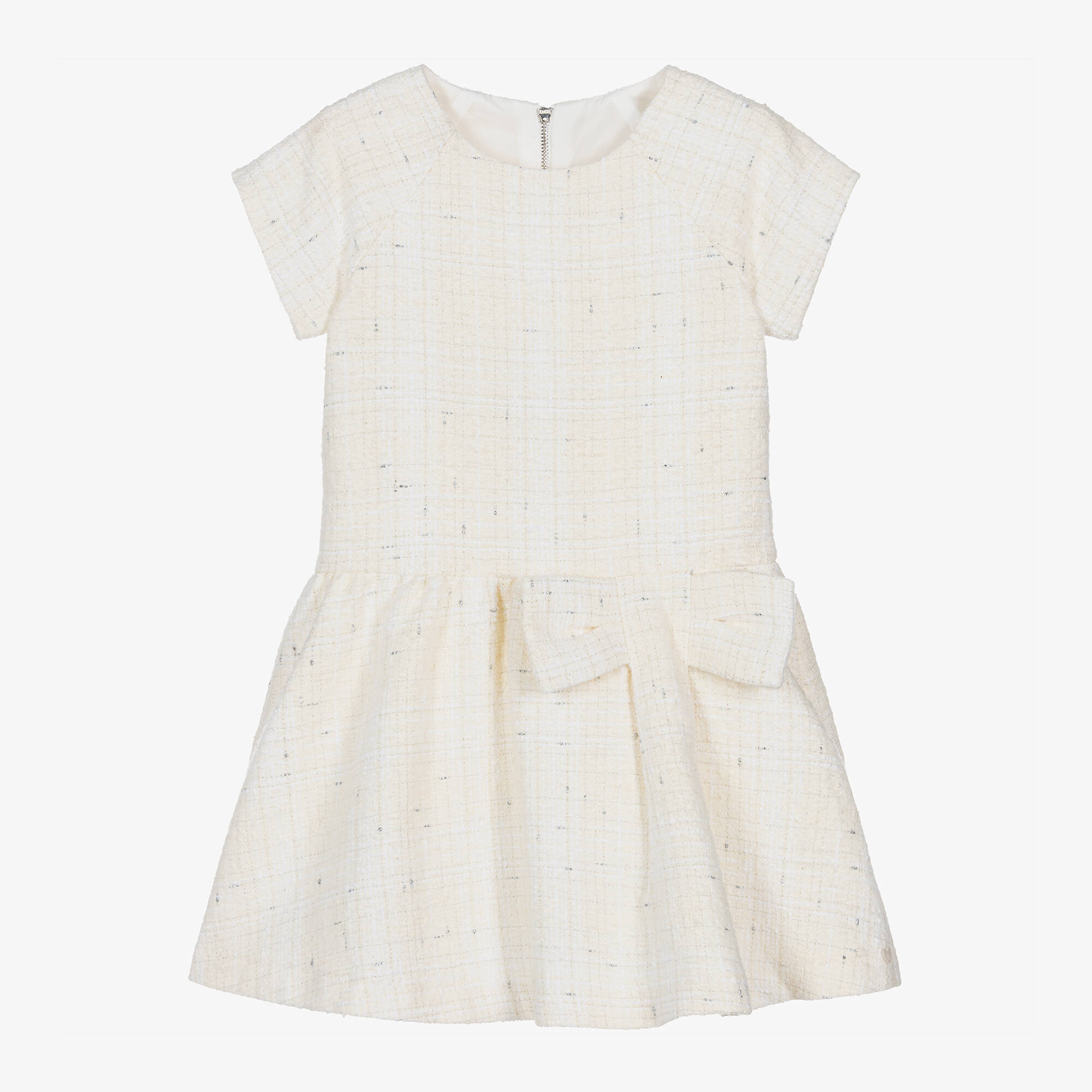 white christmas dresses The Laine Dress in Cream Tweed L main image 1