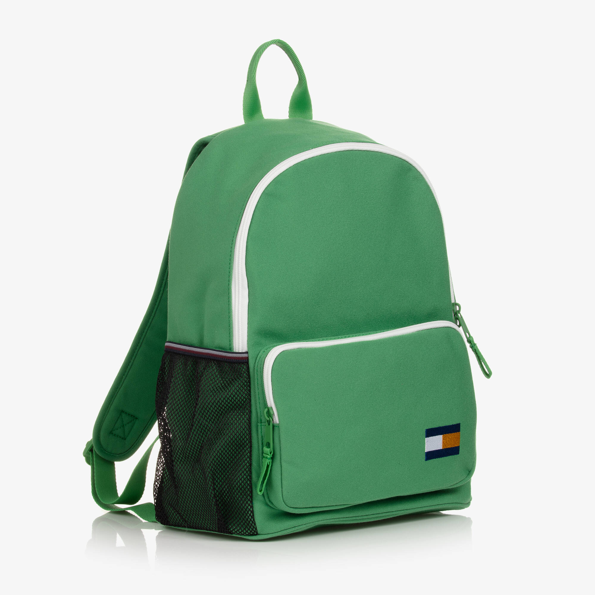 Tommy Hilfiger - Green Canvas Flag Backpack (37cm) | Childrensalon Outlet