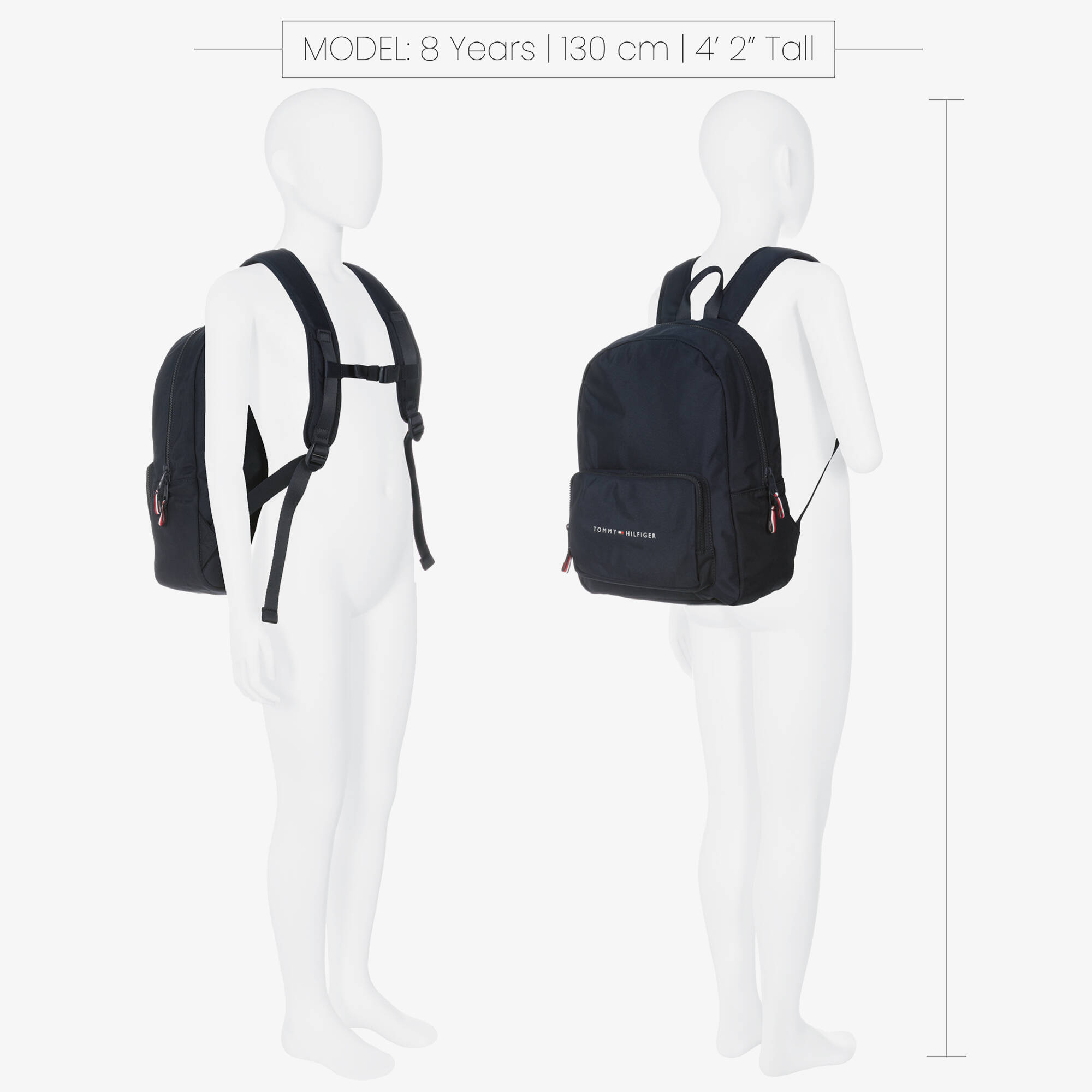 Tommy Hilfiger - Navy Blue Canvas Backpack (37cm) | Childrensalon Outlet