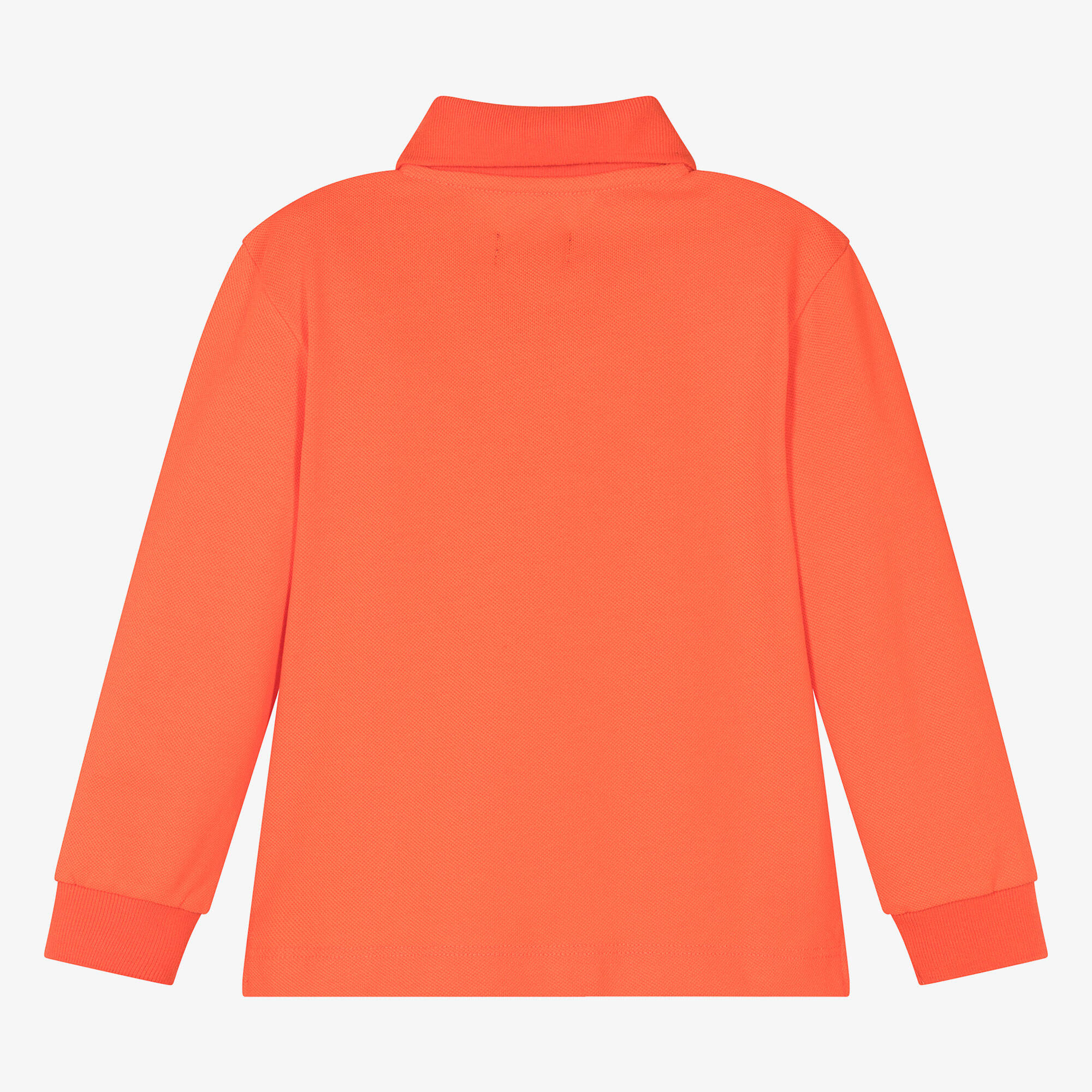 522528 Vilebrequin - Boys Orange Long Sleeve Polo | Childrensalon Outlet