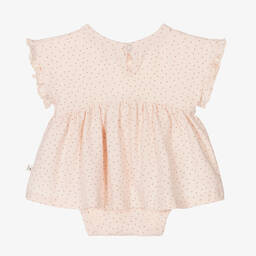 1 + in the family-Розовое хлопковое платье | Childrensalon Outlet