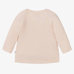 1 + in the family-Розовый топ из хлопкового джерси в рубчик | Childrensalon Outlet