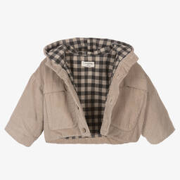 1 + in the family-Бежевая куртка из хлопкового вельвета | Childrensalon Outlet