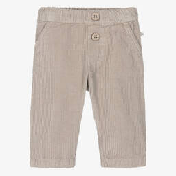 1 + in the family-Beige Cotton Corduroy Trousers | Childrensalon Outlet