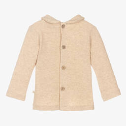 1 + in the family-توب قطن جيرسي مضلع لون بيج للأطفال | Childrensalon Outlet