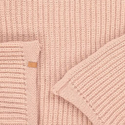 1 + in the family-Розовое трикотажное одеяло (92см) | Childrensalon Outlet