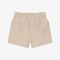 1 + in the family-Бежевые текстурированные хлопковые шорты для мальчиков | Childrensalon Outlet