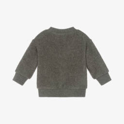 1 + in the family-توب بسحاب أطفال ولادي فليس لون رمادي داكن | Childrensalon Outlet