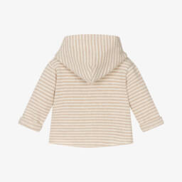 1 + in the family-Boys Ivory Beige Hooded Jumper | Childrensalon Outlet