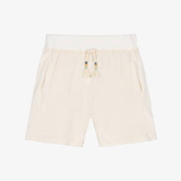 1 + in the family-Boys Ivory Soft Towelling Shorts | Childrensalon Outlet