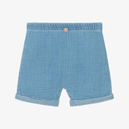 1 + in the family-شورت شامبراي أزرق فاتح للأولاد | Childrensalon Outlet