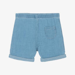 1 + in the family-شورت شامبراي أزرق فاتح للأولاد | Childrensalon Outlet
