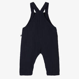 1 + in the family-Синий хлопковый полукомбинезон | Childrensalon Outlet