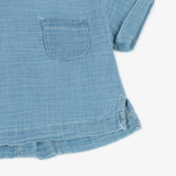 1 + in the family-تيشيرت موسلين بلون السماء للأولاد | Childrensalon Outlet