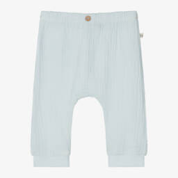 1 + in the family-Boys' Soft Blue Muslin Pants | Childrensalon Outlet