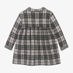 1 + in the family-فستان كاروهات قطن لون رمادي | Childrensalon Outlet