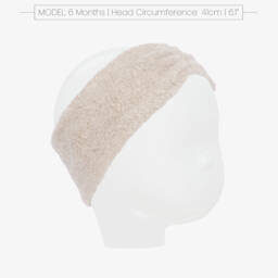 1 + in the family-Girls Cream Fleece Hairband | Childrensalon Outlet