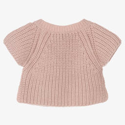 1 + in the family-Розовый вязаный свитер в рубчик | Childrensalon Outlet
