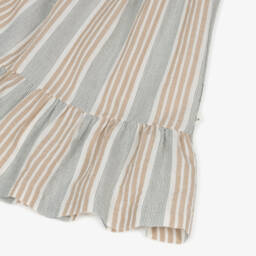 1 + in the family-فستان مخطط عاجي وبيج للبنات | Childrensalon Outlet