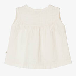 1 + in the family-Кремовая хлопковая блузка | Childrensalon Outlet