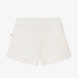 1 + in the family-شورت أطفال بناتي قطن جيرسي لون عاجي | Childrensalon Outlet