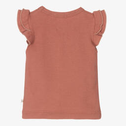 1 + in the family-توب فيست أطفال بناتي قطن جيرسي لون زهري | Childrensalon Outlet