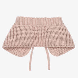 1 + in the family-Girls Pink Knitted Collar | Childrensalon Outlet