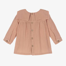 1 + in the family-فستان قطن موسلين لون زهري | Childrensalon Outlet