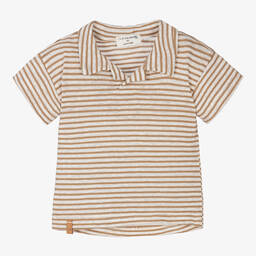 1 + in the family-Ivory & Beige Striped Top | Childrensalon Outlet