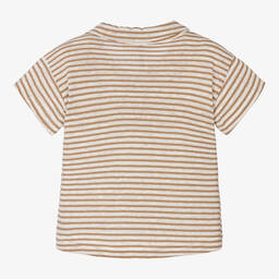 1 + in the family-Ivory & Beige Striped Top | Childrensalon Outlet