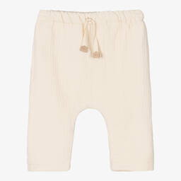 1 + in the family-Кремовые хлопковые брюки | Childrensalon Outlet