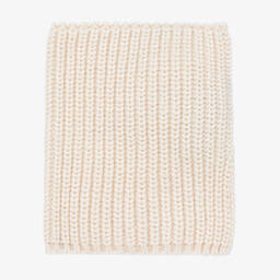 1 + in the family-Ivory Ribbed Knit Snood | Childrensalon Outlet