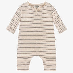 1 + in the family-Кремовый хлопковый ромпер в полоску | Childrensalon Outlet