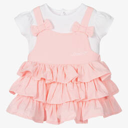 A Dee-Baby Girls Pink Shortie Set | Childrensalon Outlet
