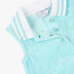 A Dee-Girls Aquatic Blue Terry Dress | Childrensalon Outlet