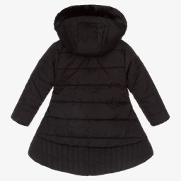 A Dee-Girls Black Puffer Coat | Childrensalon Outlet