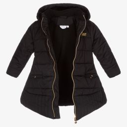 A Dee-Girls Black Puffer Coat | Childrensalon Outlet