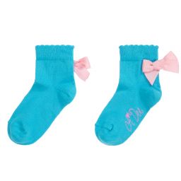 A Dee-جوارب قطن ستريتش لون أزرق للبنات | Childrensalon Outlet
