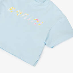 A Dee-Girls Blue Knit Boxy Tee | Childrensalon Outlet