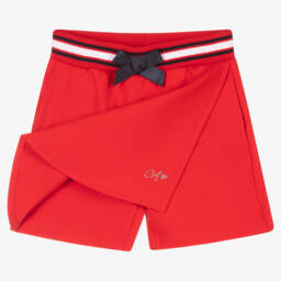 A Dee-Girls Blue & Red Cotton Skort Set | Childrensalon Outlet