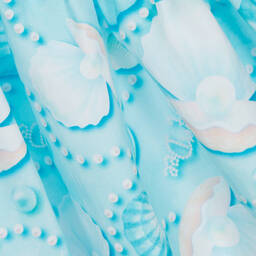 A Dee-فستان لون أزرق تركواز فاقع | Childrensalon Outlet