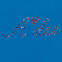 A Dee-Синее платье из джерси с пайетками | Childrensalon Outlet